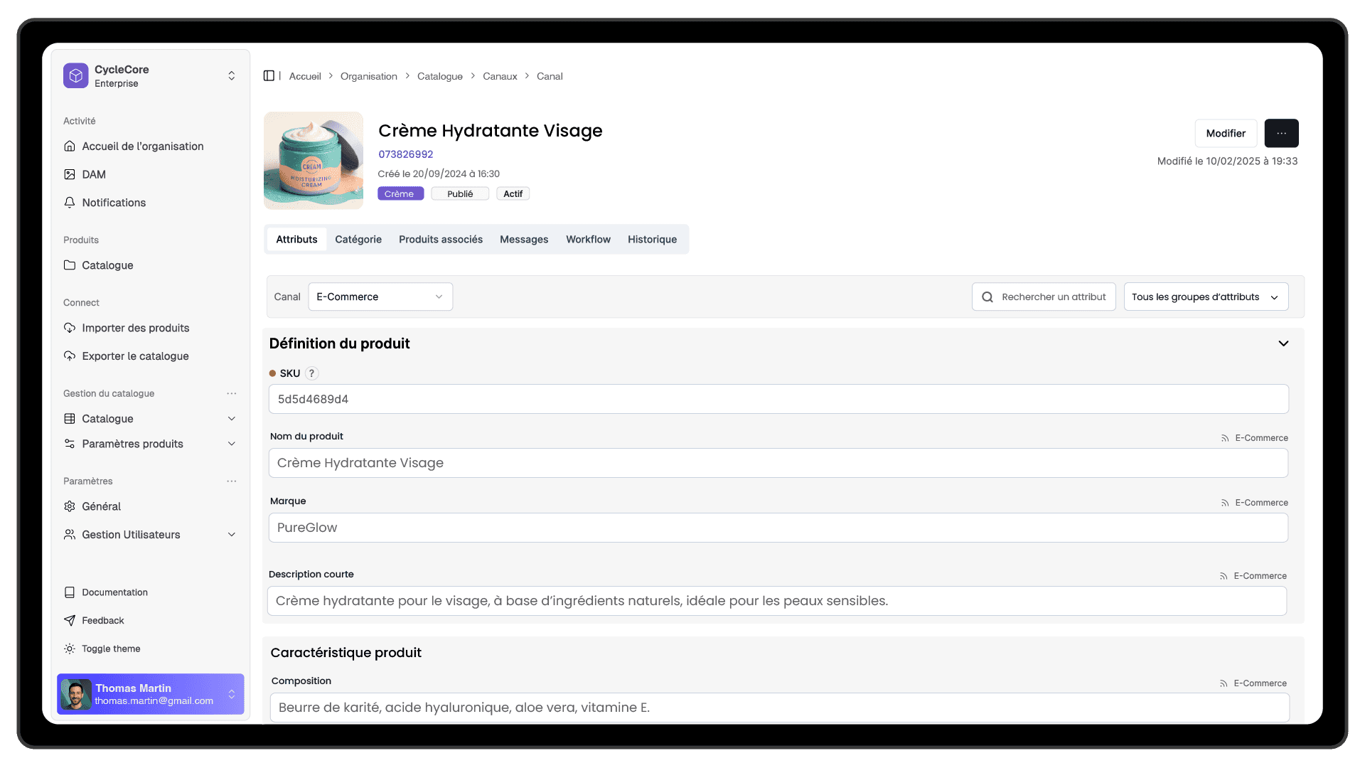 Toutes vos données produit. Structurez comme vous l'imaginez.