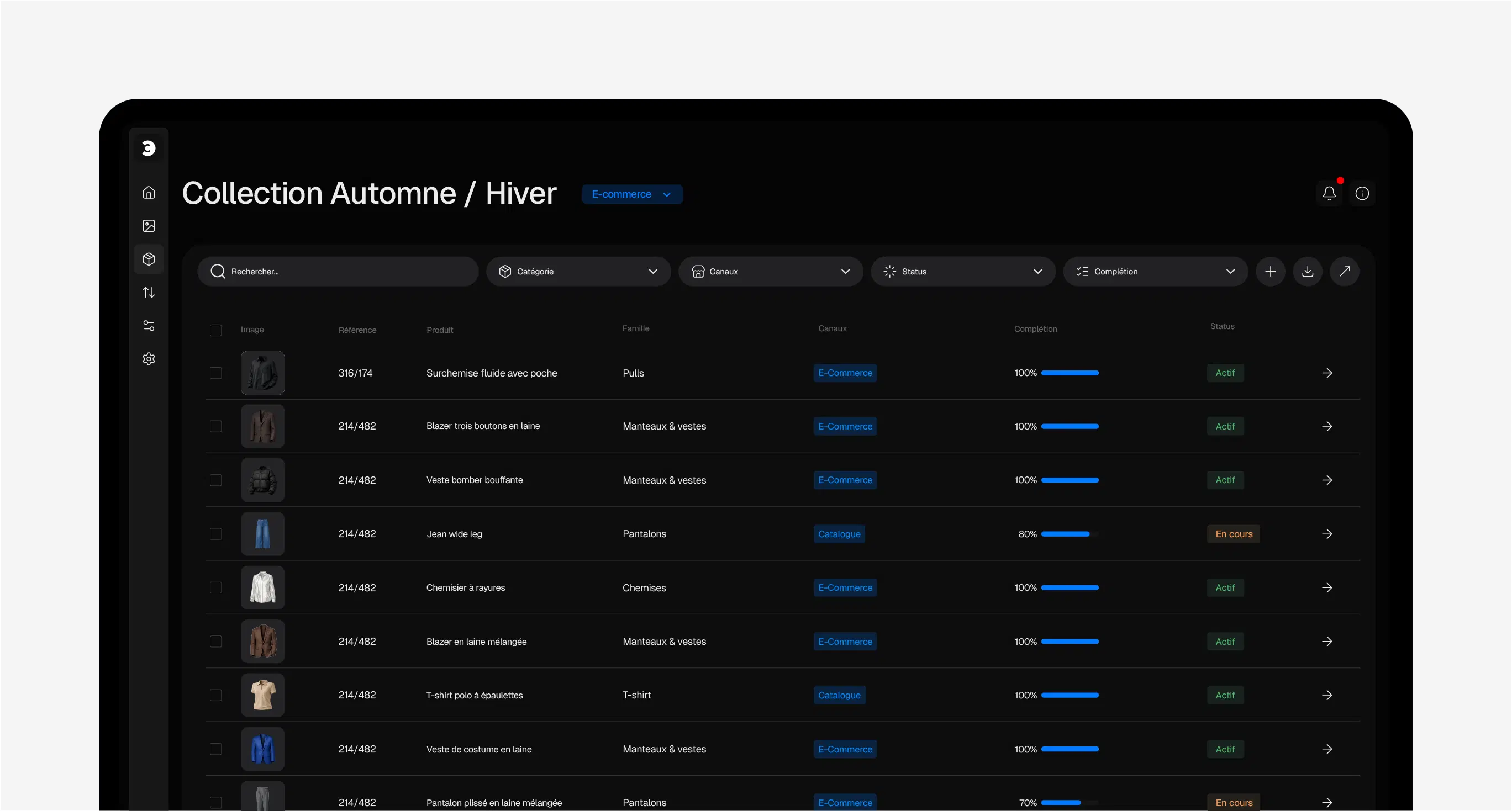 Référentiel produit