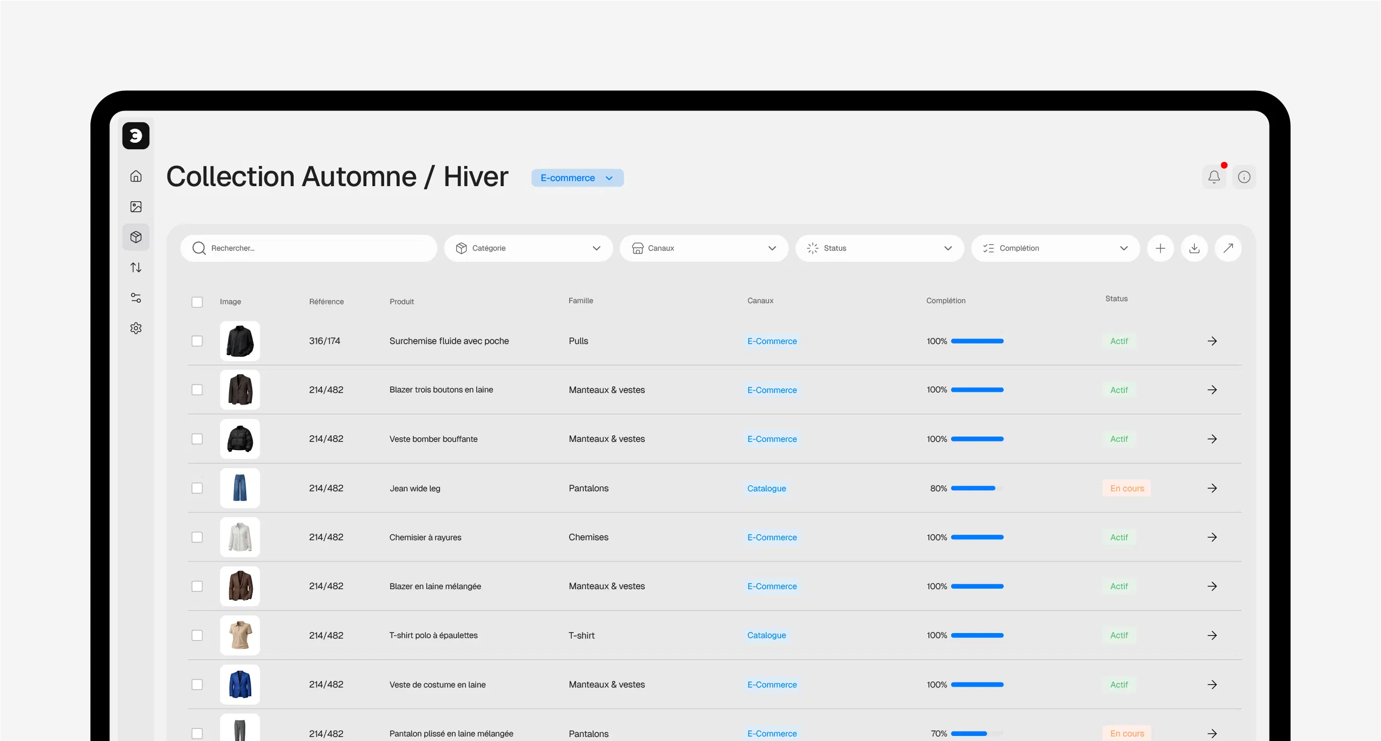 Référentiel produit